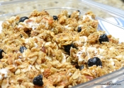 A granola recipe that bears repeating: Blueberry + White Chocolate.