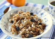 A granola recipe that bears repeating: Blueberry + White Chocolate.
