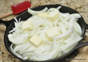 The cast iron workout: Caramelized Onion Upside-Down Cornbread.