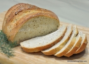 A loaf of bread - the highest and best use for fresh dill.