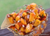 Ginormous Flavor, Easy Recipe: Fresh Peach and Chipotle Salsa.