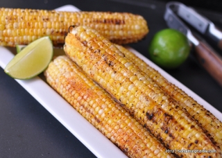 Chile Lime Grilled Corn: A Lighter Alternative to Mexican Street Corn.