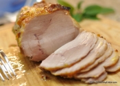 When Sunday dinner ain’t for a crowd: Honey Mustard-Glazed Pork Loin Roast.