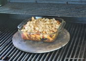 Dessert on the grill: I crumble for rhubarb.