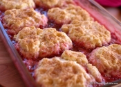 Goofy Name, Tasty Dessert: Strawberry Rhubarb Puffs.
