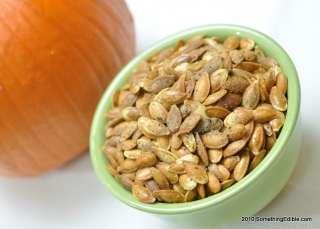 Toasted Pumpkin Seeds with Sage and Rosemary